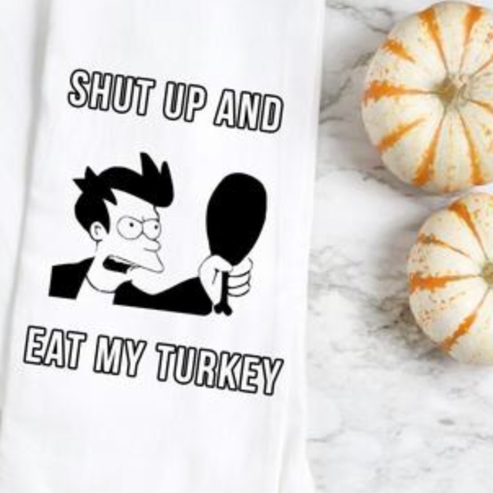 Futurama Christmas Tea Towel